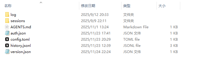 .codex directory structure